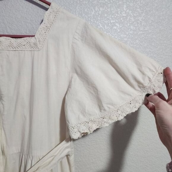 DALES CASUALS x VINTAGE 60s Hawaiian dress in cream cottagecore‎ boho - Picture 9 of 14